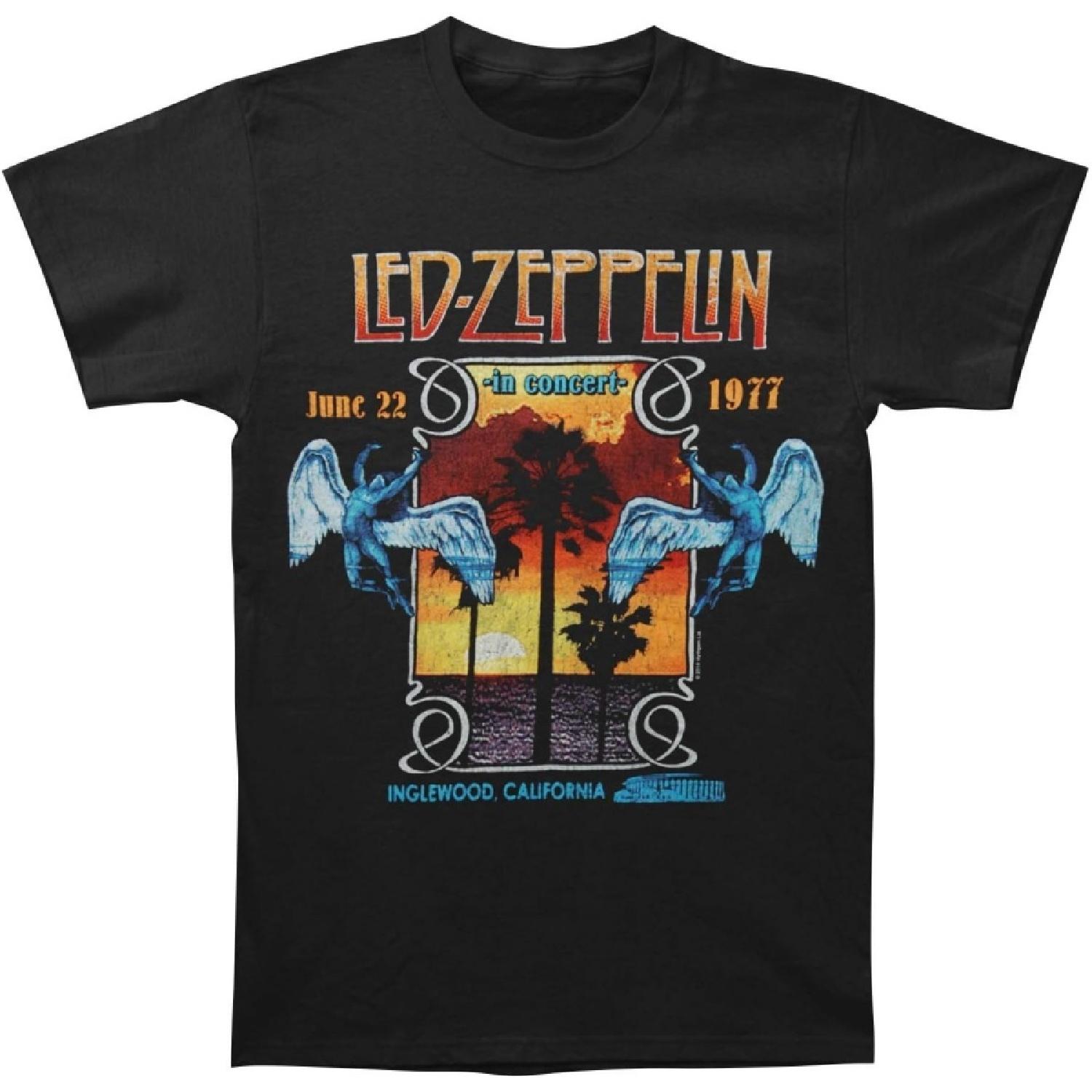 HIFI Led Zeppelin Men s Inglewood T-Shirt Black S чёрный