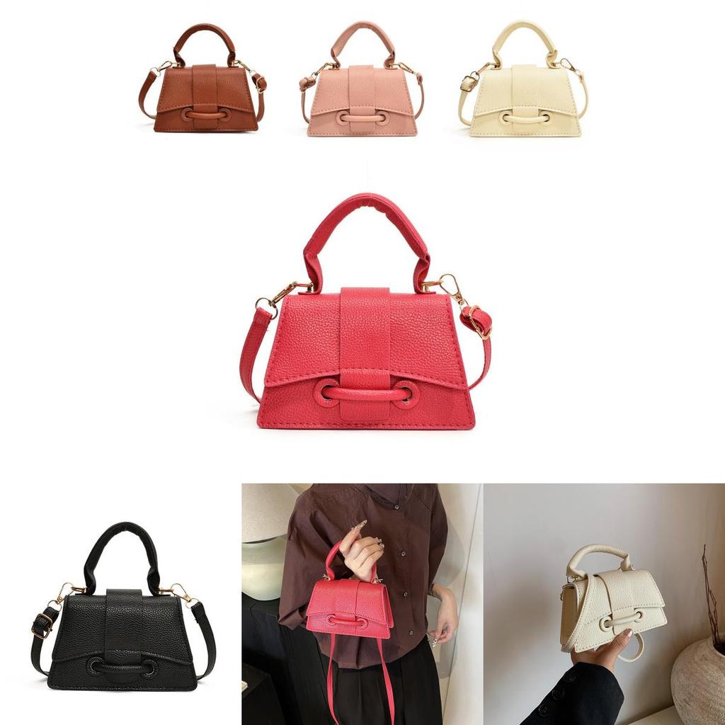 Stylish Mini Handbag For Fall 2024 Featuring Vintage Square Design And Pu Material