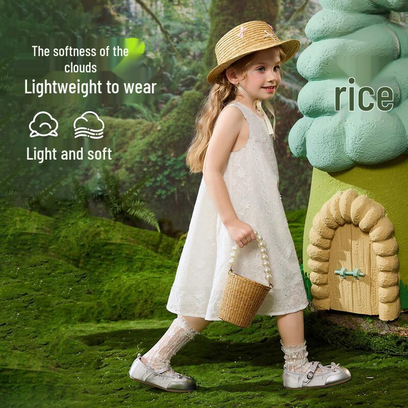 ASK JUNIOR Девочки Цветочное Кружевное Платье А-силуэта Без Рукавов 100