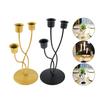 Candle Holder for Pillar Candles Stable Base Table Centerpiece Candlestick Holder for Mantel Fireplace Dining Desktop Home Decor