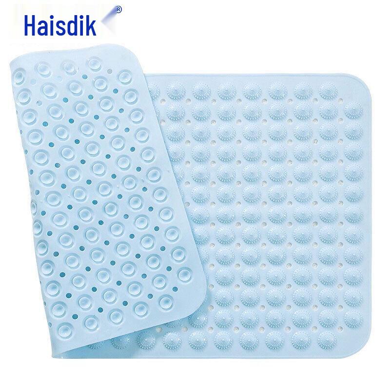 Heisidick PVC Bathroom Anti-Slip Mat with Suction Cups 35x70cm