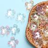 Home Four Petal Receptacle For Jewelry Making Charms Supplies AB Color Flower Beads 17x6mm Necklace 60pcs Spacer Beads Bracelets