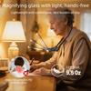 40 LED Reading Magnifying Glass USB-C Power Full Book Page Magnifier  Elder