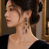Bohemian Style Waterdrop Earrings Tassel Pendant Earrings Elegant Vintage Dangle Earrings  Dinner