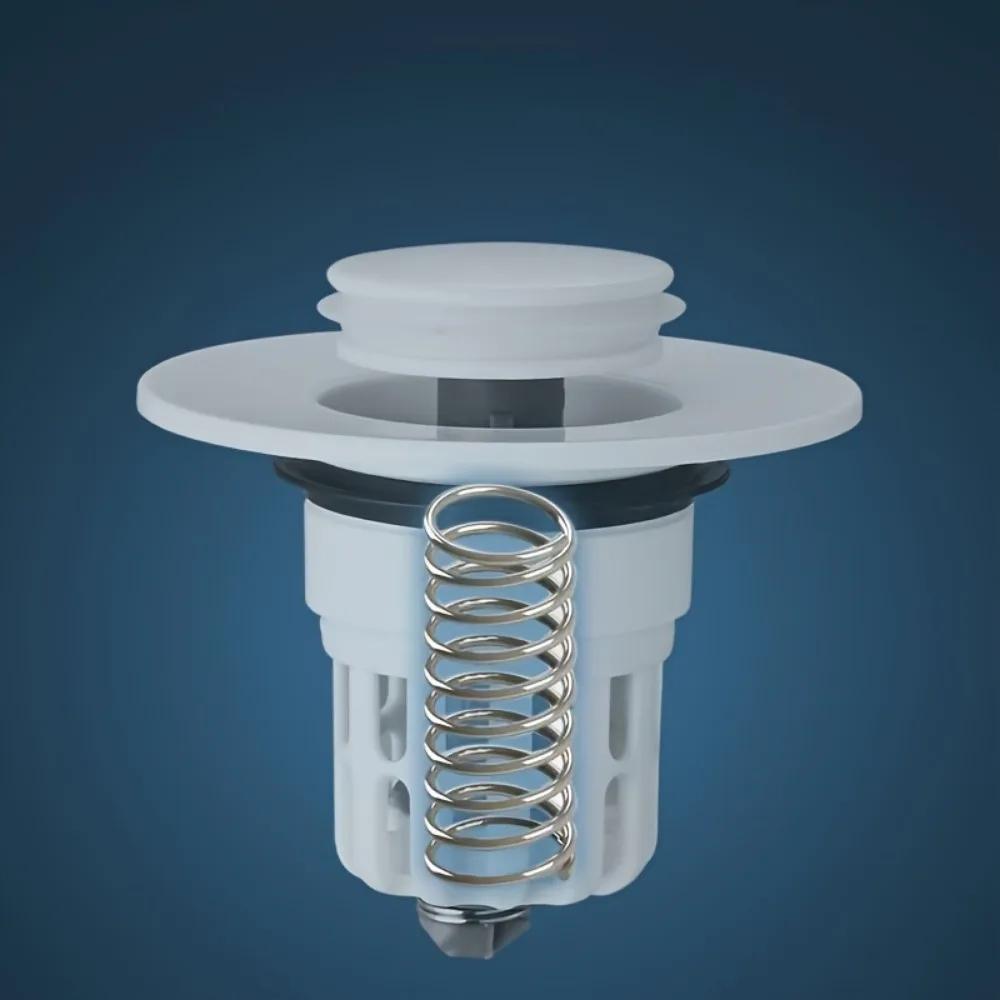 1Pc Washbasin Drainer Bouncing Core Filter Bathroom Sink Plug Drain Filter For Quickly Seal And Drain Water
