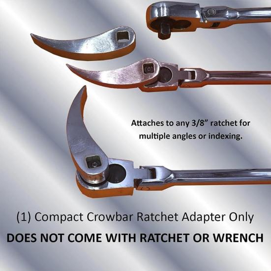 1/2Pcs Crowbar Adapter Head Heavy-Duty Lifting Tool Hardened Open-end Wrench Heavy-Duty Crowbar