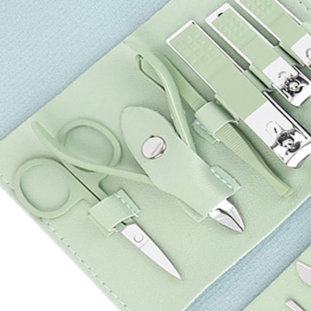 16-teiliges Maniküre-Set aus Kohlenstoffstahl Professionelle Nagelknipser Augenbrauenscheren Nagelhautzangen Pediküre-Set