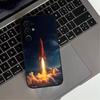 Launch the rocket Phone Case For Samsung S25,S24,S21,S22,S23,S30,Ultra,S20,Plus,Fe,Lite,Note,10,Black Cover