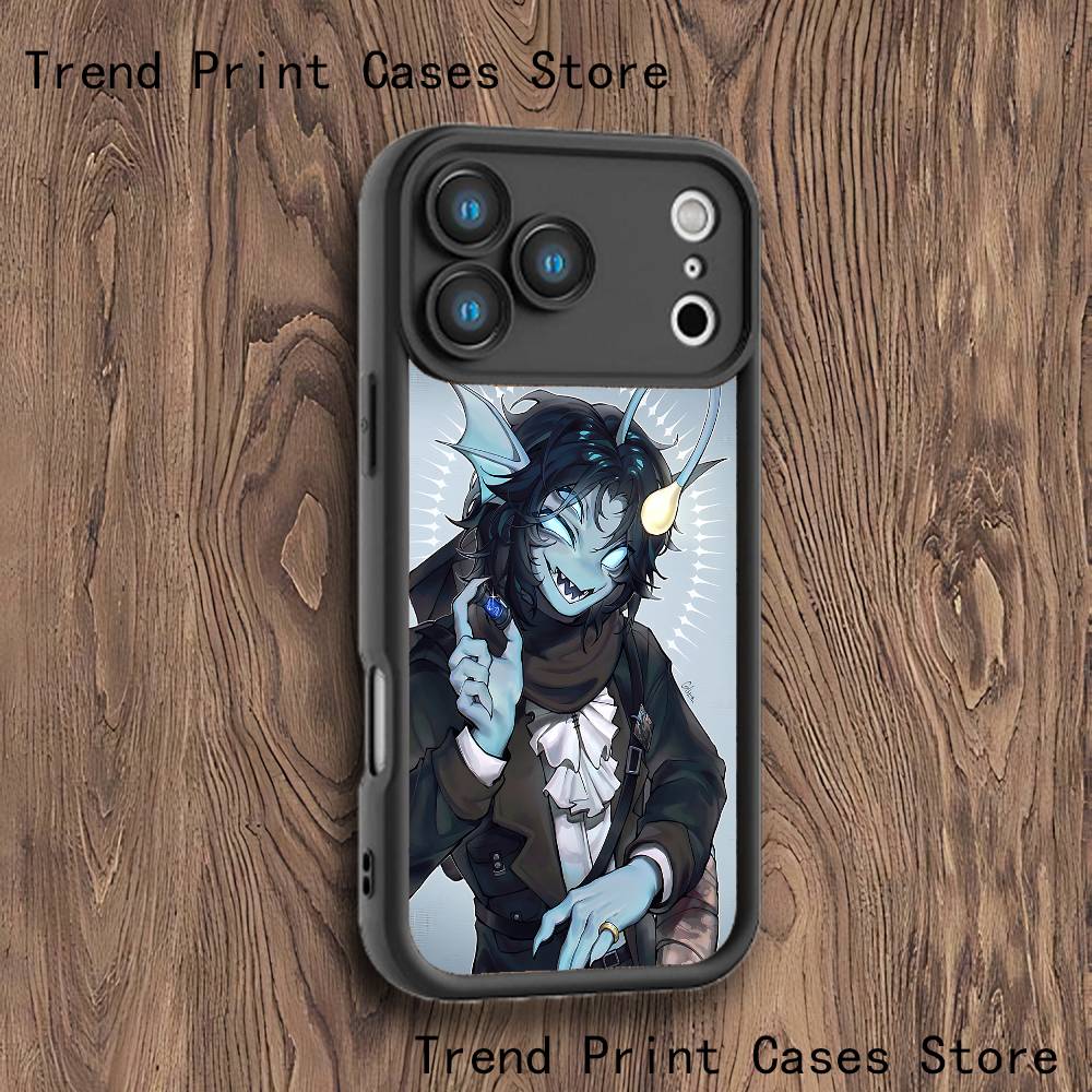 

P-Pressure Sebastian Solace Phone Case For iPhone 17,16,15,14,13,12,11,Pro,Max,Plus,X,XS,SE4,E,Mini Black Thickened border Case iPhone 12 ProMax