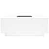 Stolik Kawowy Z Led Infinity, Biały, 100X100X40 Cm