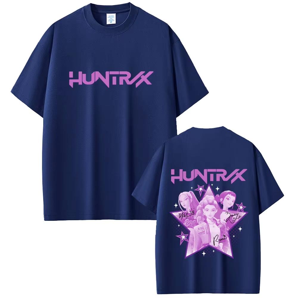 KPop Demon Hunters T-shirt Rumi Mira Zoey Graphic T Shirts Men Women Clothing Soft Cotton Casual Oversized Short Sleeve T-shirts