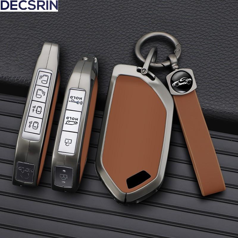 5/6/7/8/9 Buttons Zinc Alloy Leather Car Key Case Cover Shell Remote Key Fob For Kia Picanto Sorento Mq4 Carnival Ka4 K5 Carens