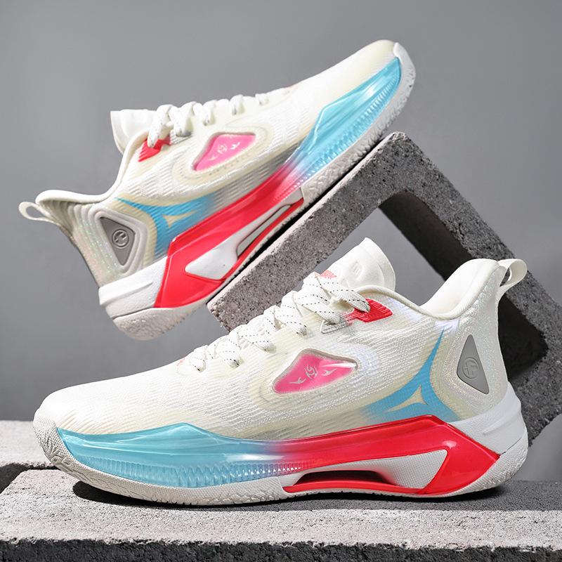 2025 New Spring and Autumn Basketball Shoes Men's Running Sports Shoes Students Outdoor Actual Combat Shoes