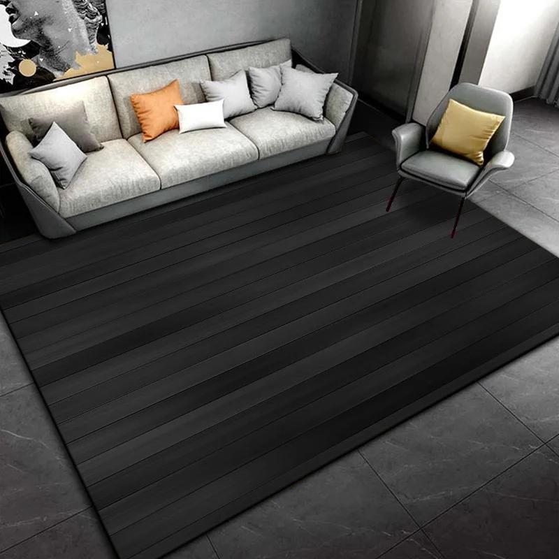 Black Cartoon Small Carpet Living Room Bedroom Sofa Door Mat Decorative Carpet Children's Game Anti-Slip Floor Game Mat Gift
