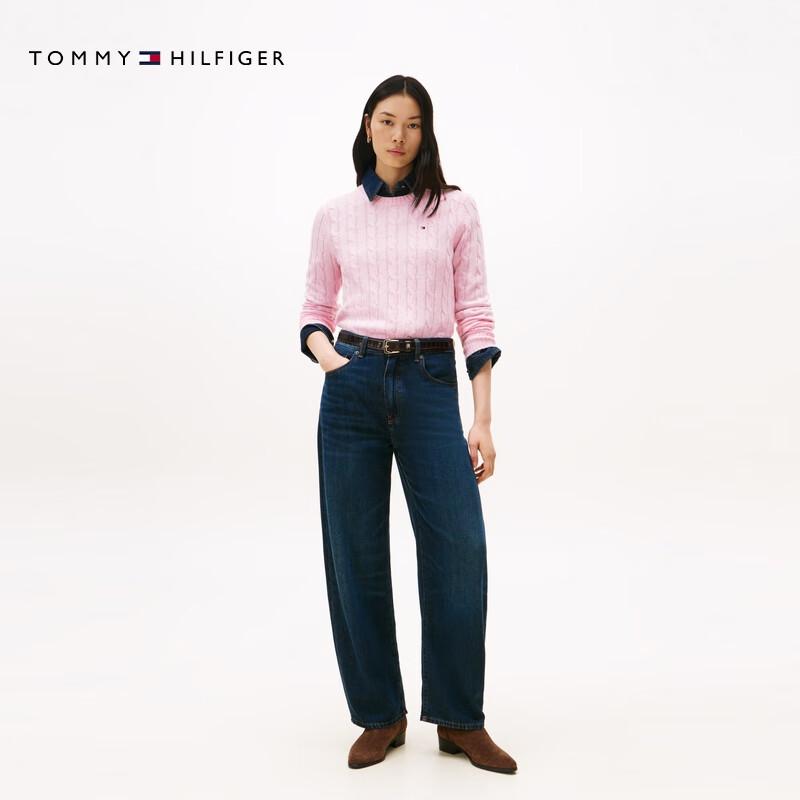 Tommy Hilfiger Women's 2025 A/W Cable Knit Wool Blend Sweaters & Cardigans