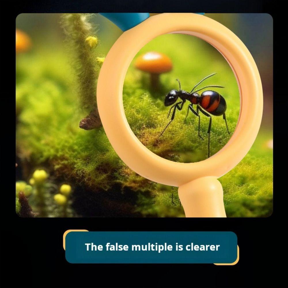 Brinquedo Educacional Visualizador de Animais Pequenos HD Lupa de Joalheiro Lente de Lupa de Leitura Fofa Crianças