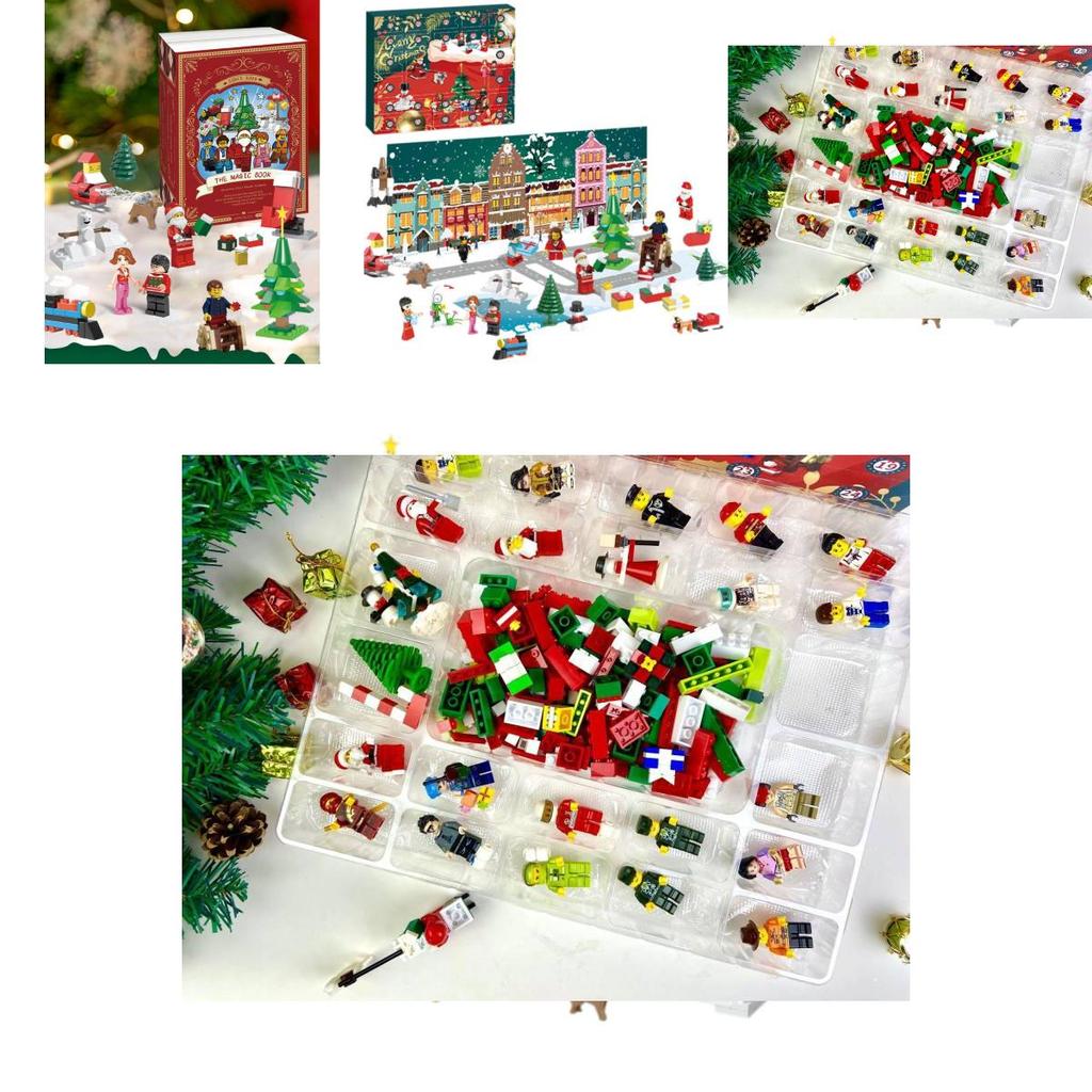 Christmas Countdown Blind Box Advent Calendar Building Blocks Gift Set For Kids