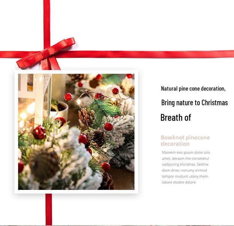 LED Christmas Fairy String Lights with Pine Cones and Bells for Tree and Holiday Decor