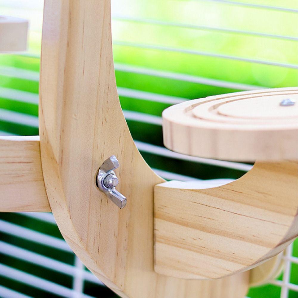 Parrots Ladder Wooden Bird Perch Stand Wear Resistant Parrot Perch Platform Small Pet