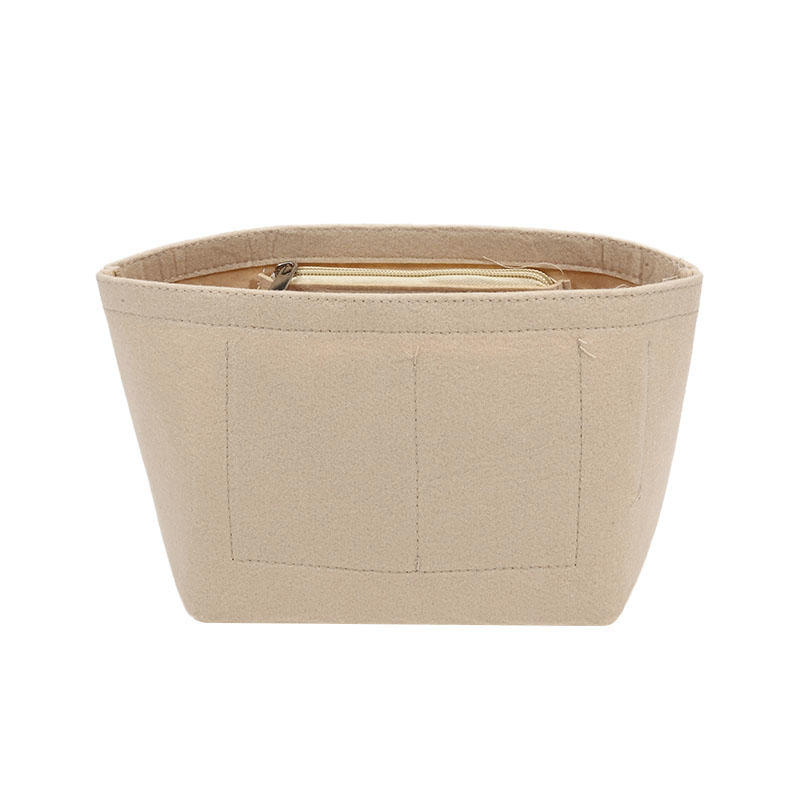 Felt Insert Bag Cosmetic Organizer Insert For Goyard Tote,Makeup Bags With Zipper, Inner Pouch Fit Luxury Handbags For Women