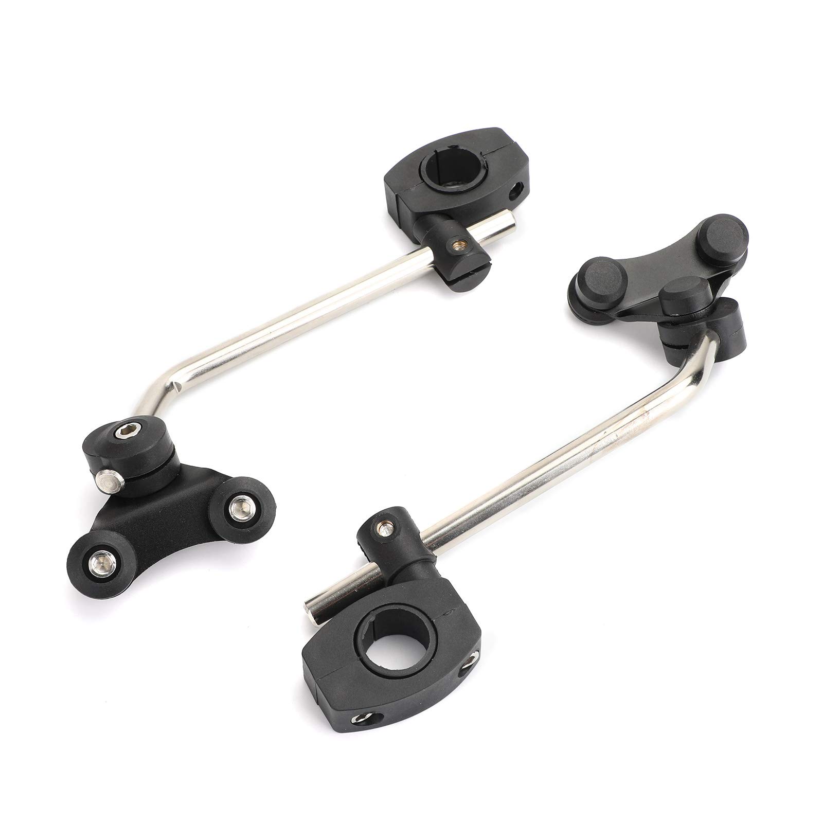 

Artudatech Кронштейн вітрового скла Стандартний кріплення вітрового скла на кермо Хомут 7/8 22 мм Чорний чорний