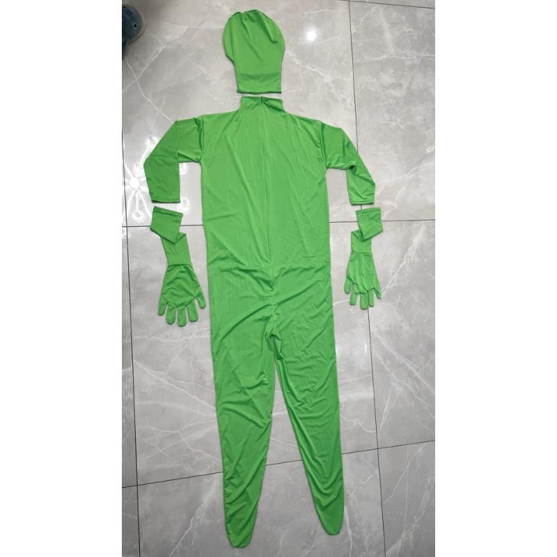 

Хэллоуин плащ-невидимка с разрезом человек в черных ниндзя-тайтсах сценический реквизит для вырезов костюмы одежда-невидимка 180CM