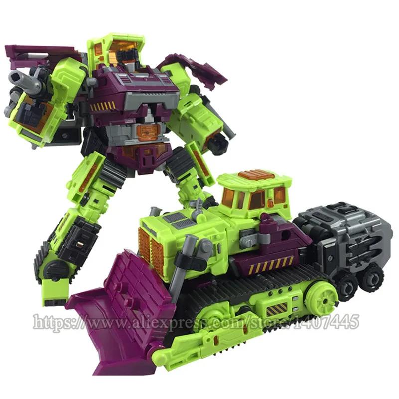 6 IN 1 Nuova Trasformazione NBK KO GT Devastator Modello d'Azione Giocattoli Camion di Ingegneria Combinatore Bulldozer Escavatore Frullatore Giocattolo per Bambini