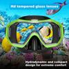 Swimming Goggles With Nose Cover Clear Tempered Glass Snorkel Goggles Anti-Fog Pool Goggles With Soft Silicone Seal Waterproof