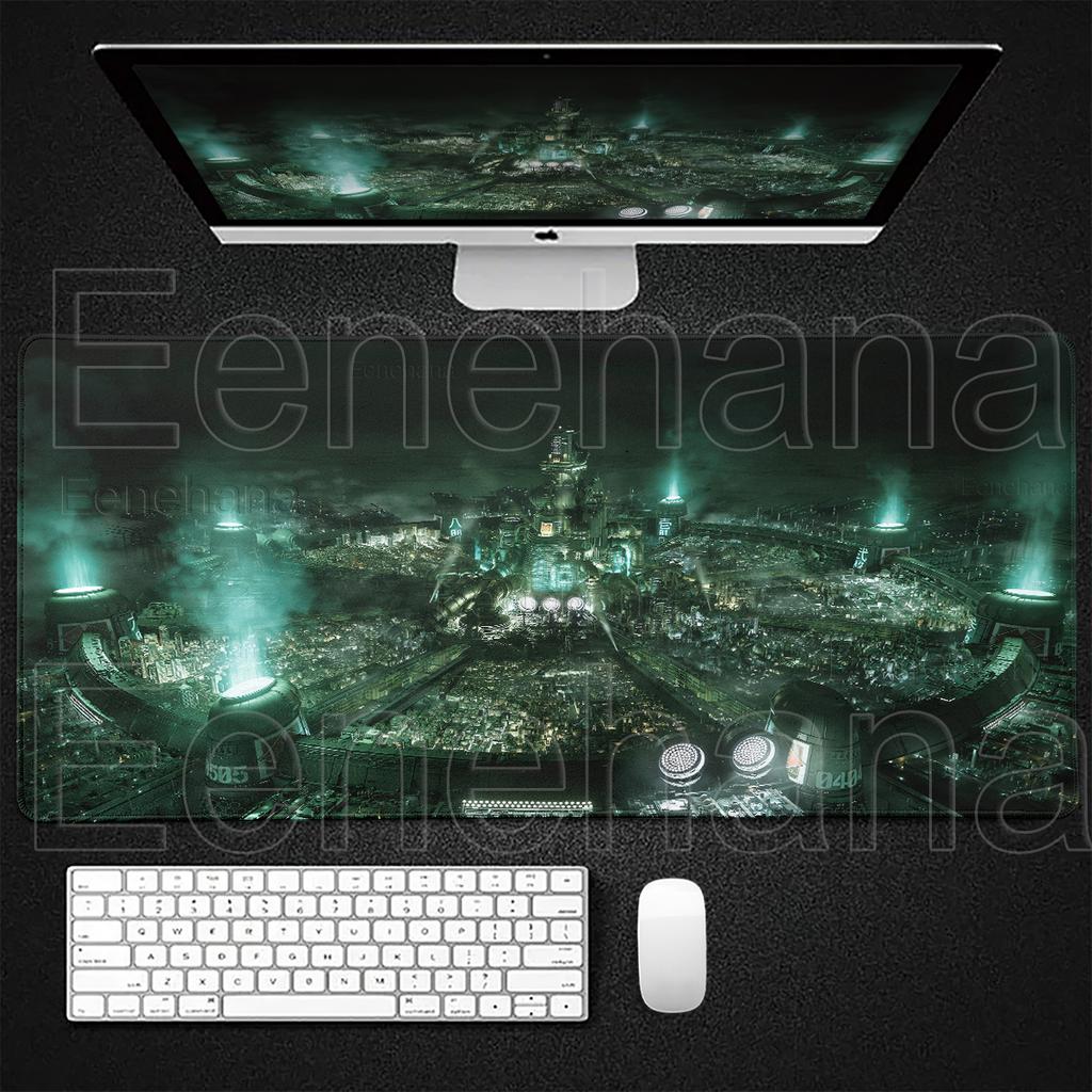 Final Fantasy Gamer Large Mousepad Gaming Accessories Gamer Pc Mouse Mat Rubber Deskmat Keyboard Extended Mat Rug Anime Mausepad