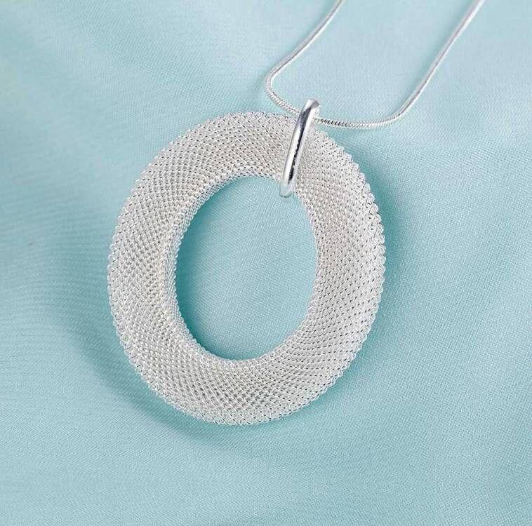 40-75cm   Copper Charms Necklace Round Mesh Jewelry Fashion Cute Chain Women Lady Wedding