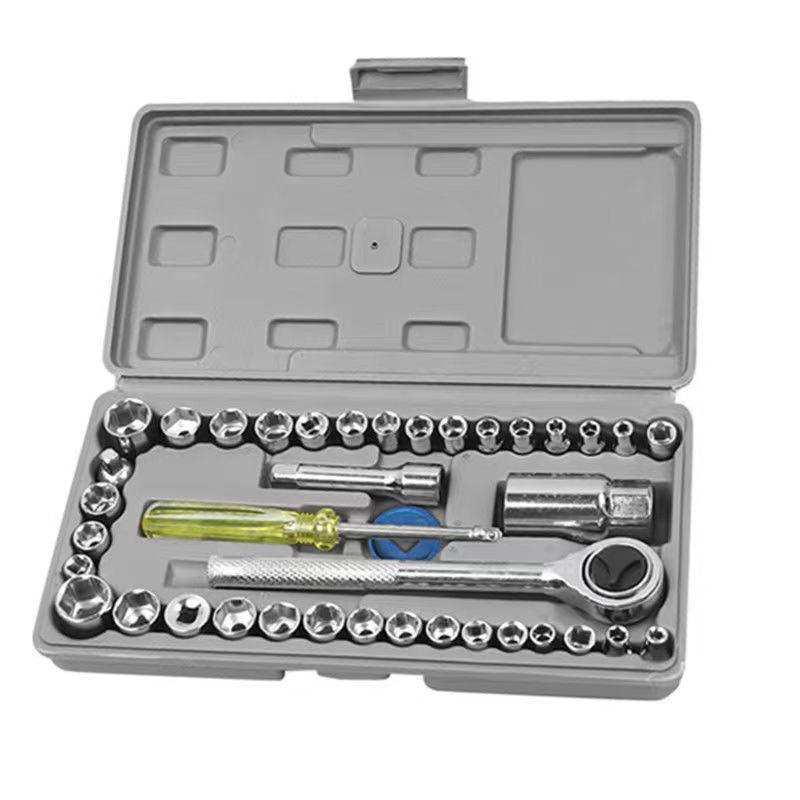 Kit de réparation automobile Xiaofei: Jeu de clés à cliquet, tournevis et douilles rapides pour l'entretien automobile