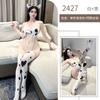 Sex Lingerie Cute Cow One-piece Showing Breasts Bed Uniform Pure Desire To Die Water Sexy Pajamas Open Crotch