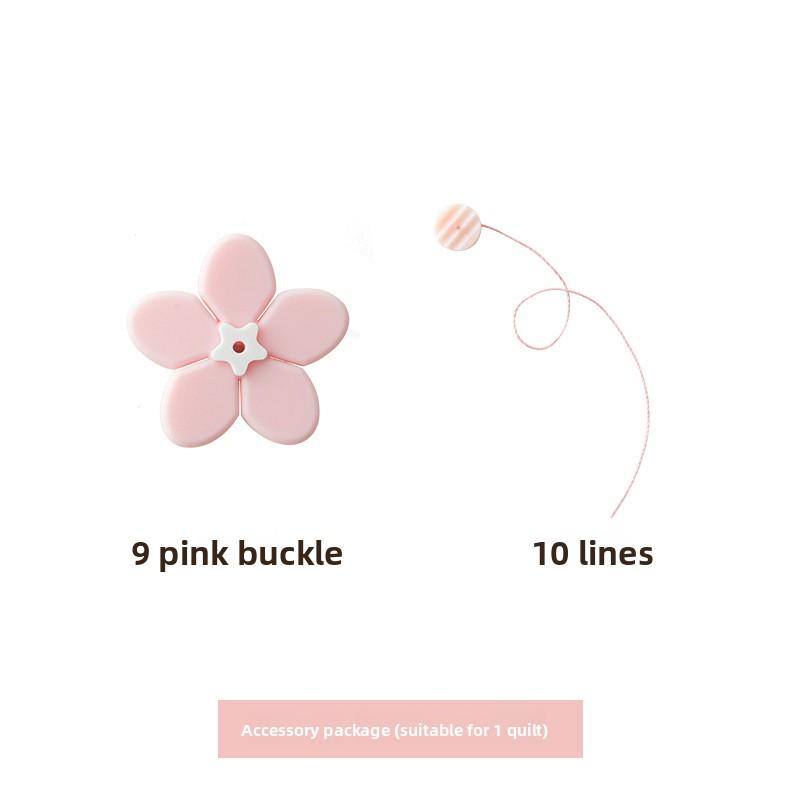 

Держатель для одеяла Невидимый гвоздь Безопасная игла Без игл Простыня Противоскользящий Фиксирующий зажим для пододеяльника Accessory package розовый