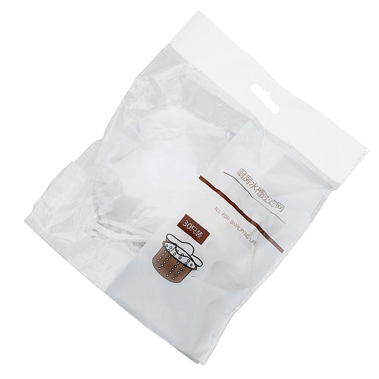 

Kitchen Sink Garbage Filter Net Polyester High Density Disposable Elastic Odorless30PCS