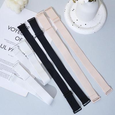 Verstellbare bonbonfarbene Schultergurte für Damen – einfache, breite und austauschbare elastische Gurte.