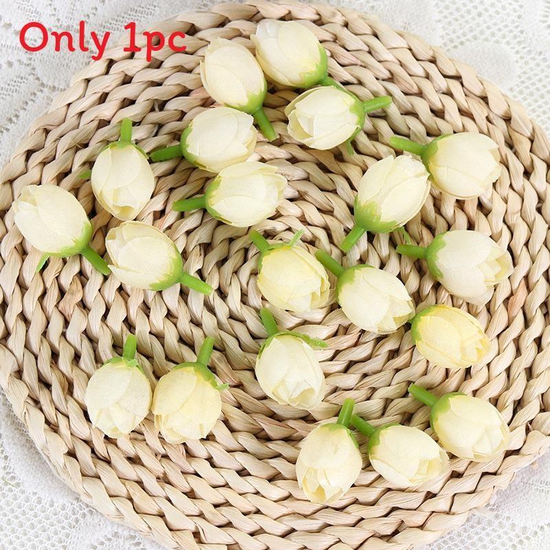 Sztuczne pąki róż jedwabnych do samodzielnego tworzenia bukietów ślubnych, dekoracji domowych, artykuły rzemieślnicze