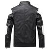 New Leather Men's Velvet Jacket Spring and Autumn Casual Korean Style Stand Collar PU Leather Jacket Trend