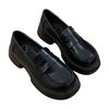 Retro schwarze Plateau Mary Jane kleine Lederschuhe Damen 2025 Frühling und Sommer neue japanische JK vielseitige College-Stil Einzelschuhe