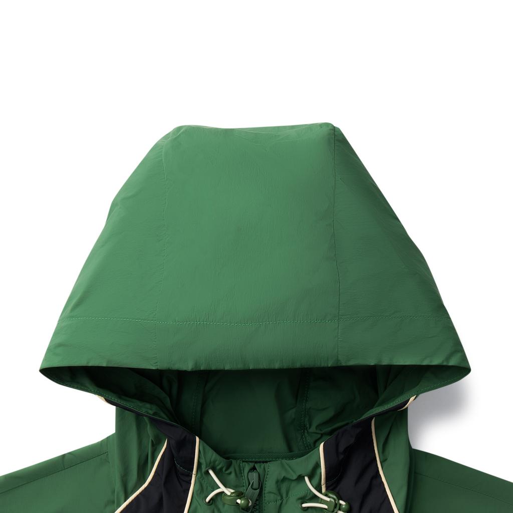 Li Ning Badfive Spliced Letter Zipper Hooded Casual Sports Jacket Men Jacket Eden-Green Black AFDV329-3