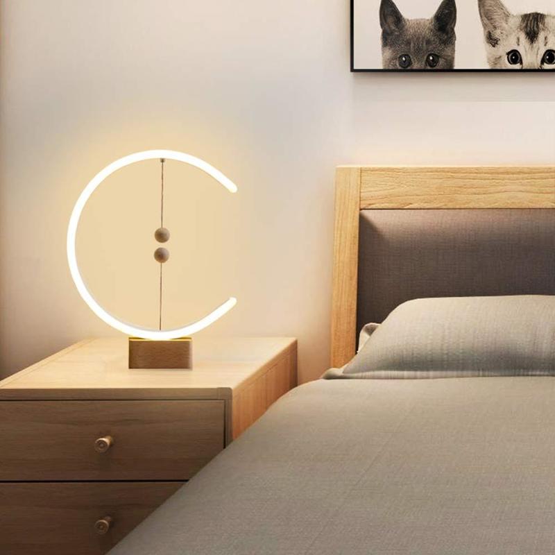 Heng Balance Lamp Creative Gift Magnetic Lamp LED Home Lamp Night Lamp Night Ball Magnetic Break Decor Decor Night Drop | LED Table Lamps