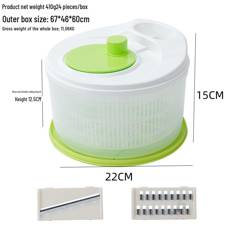 Hand-Crank Vegetable Dehydrator, Washer, Spinner, Chopper & Slicer