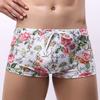 Men's Underwear Swim Trunks Mid-waist Printing Men's Boxer Swimming Shorts