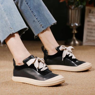 Sneakers Casual da Donna in Vera Pelle Autunno 2025 - Comode, Suola Morbida, Versatili, Stile Sportivo Piatto.