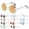 Retro Polarized Steampunk Round Sunglasses Mirror Glasses Male Female Glasses
