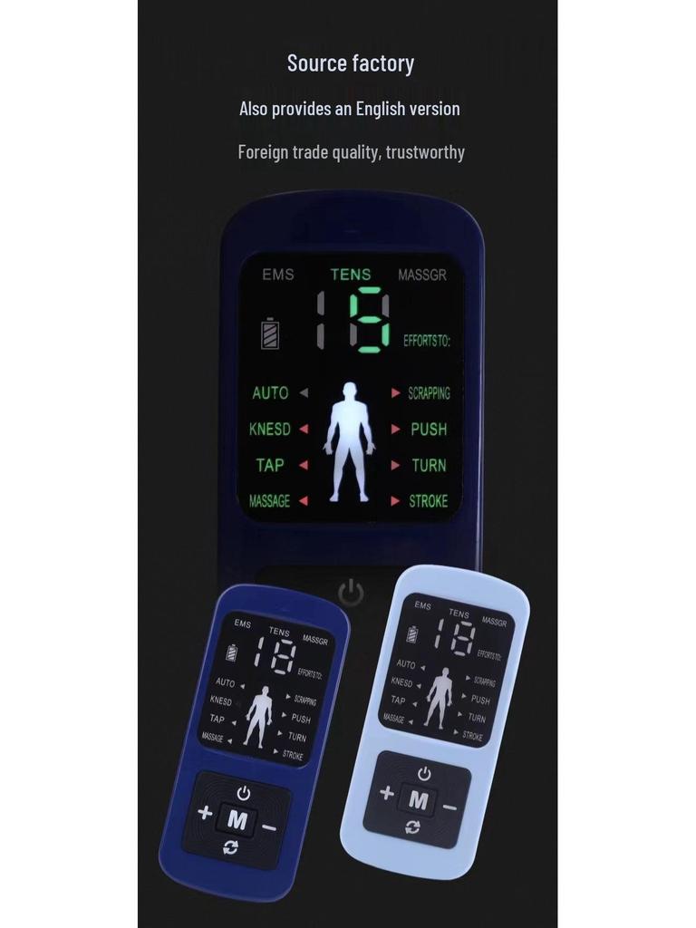 Rechargeable Multi-functional Meridian Pulse Massager with Chinese & English Settings