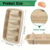 20Pcs Disposable Taco Plates 3 Compartments Taco Serving Plates No Messy Dining Stackable Taco Trays Holder Keep Tacos Upright