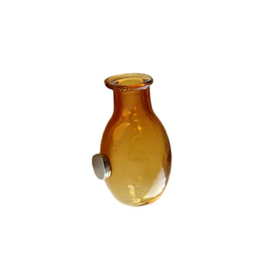 Mini Glass Vase Refrigerator Magnet, 3D Miniature Vase Fridge Magnet, DIY Flower Vase Refrigerator Magnet for Home Office Kitchen Decoration