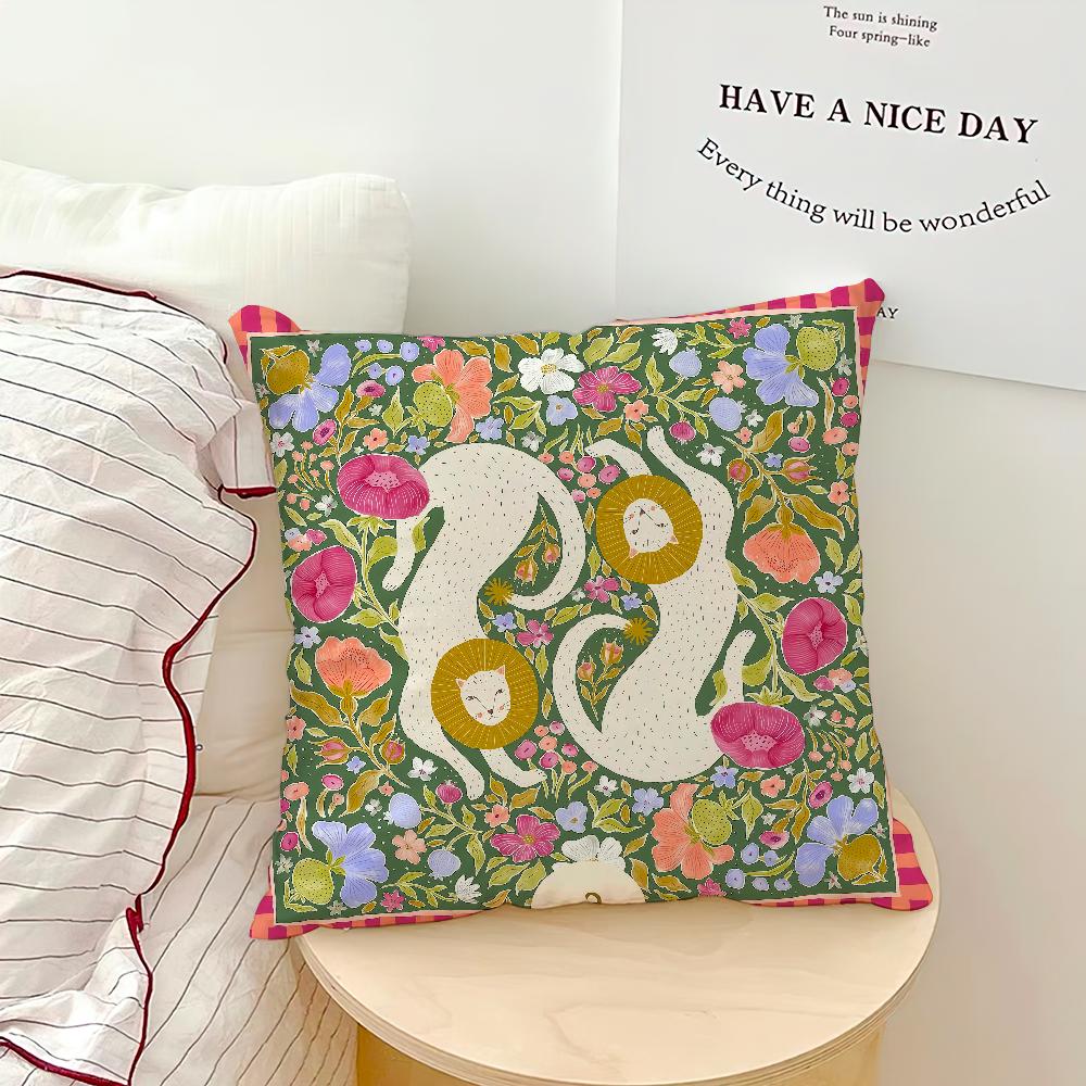 Fashion Monkey Tiger Lion C-Christine De C-Carvalho Soft Pillow Case for Sofa Living Room Home Office Decor Protective Covers