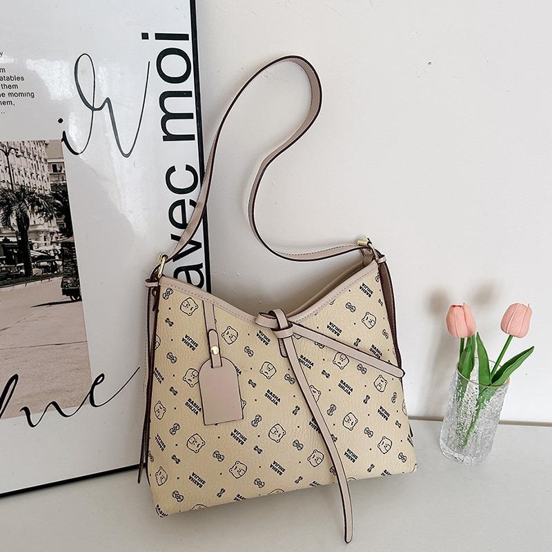 Retro Underarm Bag Women's New Large-capacity Commuter Bucket Bag Versatile Fashion Shoulder Messenger Bag