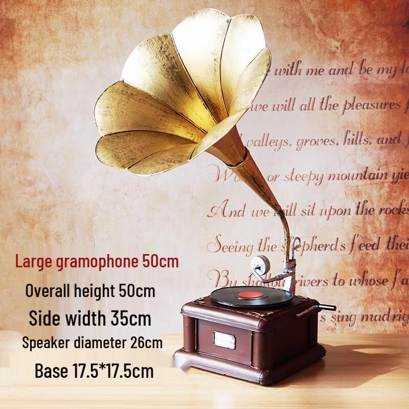 

Модель старовинного залізного грамофона